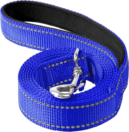 Reflective Dog Leash 6ft Soft Padded Handle Nylon Lead for Small & Medium Dogs, Durable Walking Training Leash for Night Safety (Turquoise,3/4Inch Wide) - Image 13