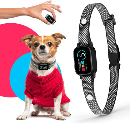 Elecane no shock bark collar for small dogs front view