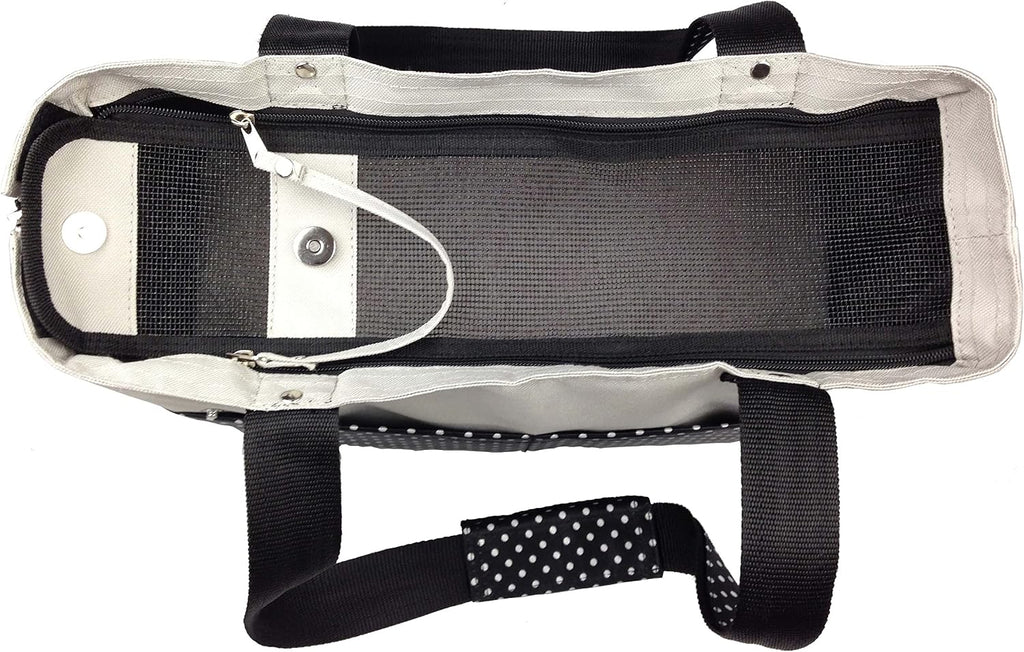 Interior view of Pet Life pet tote with removable fleece pad