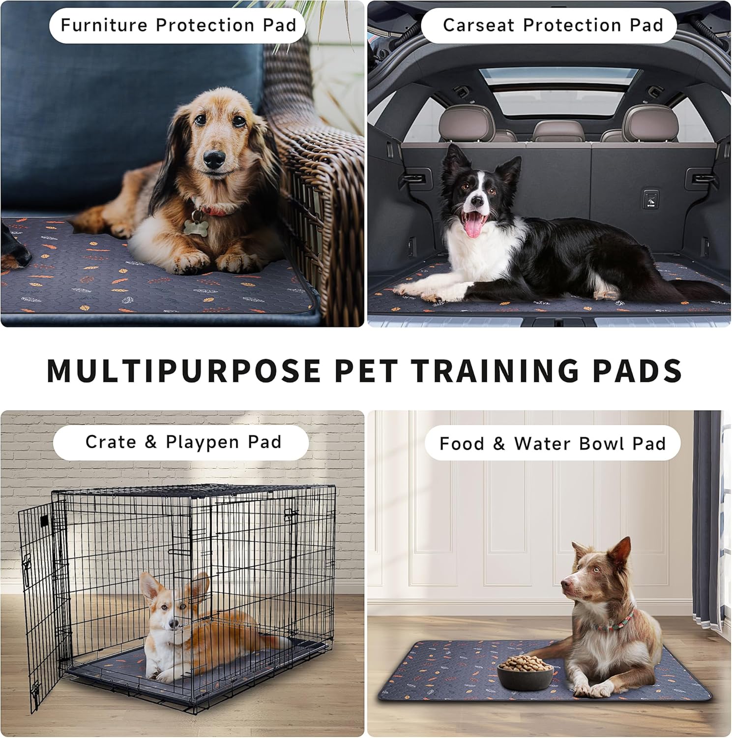 Sunheir dog pads inside a puppy playpen setting
