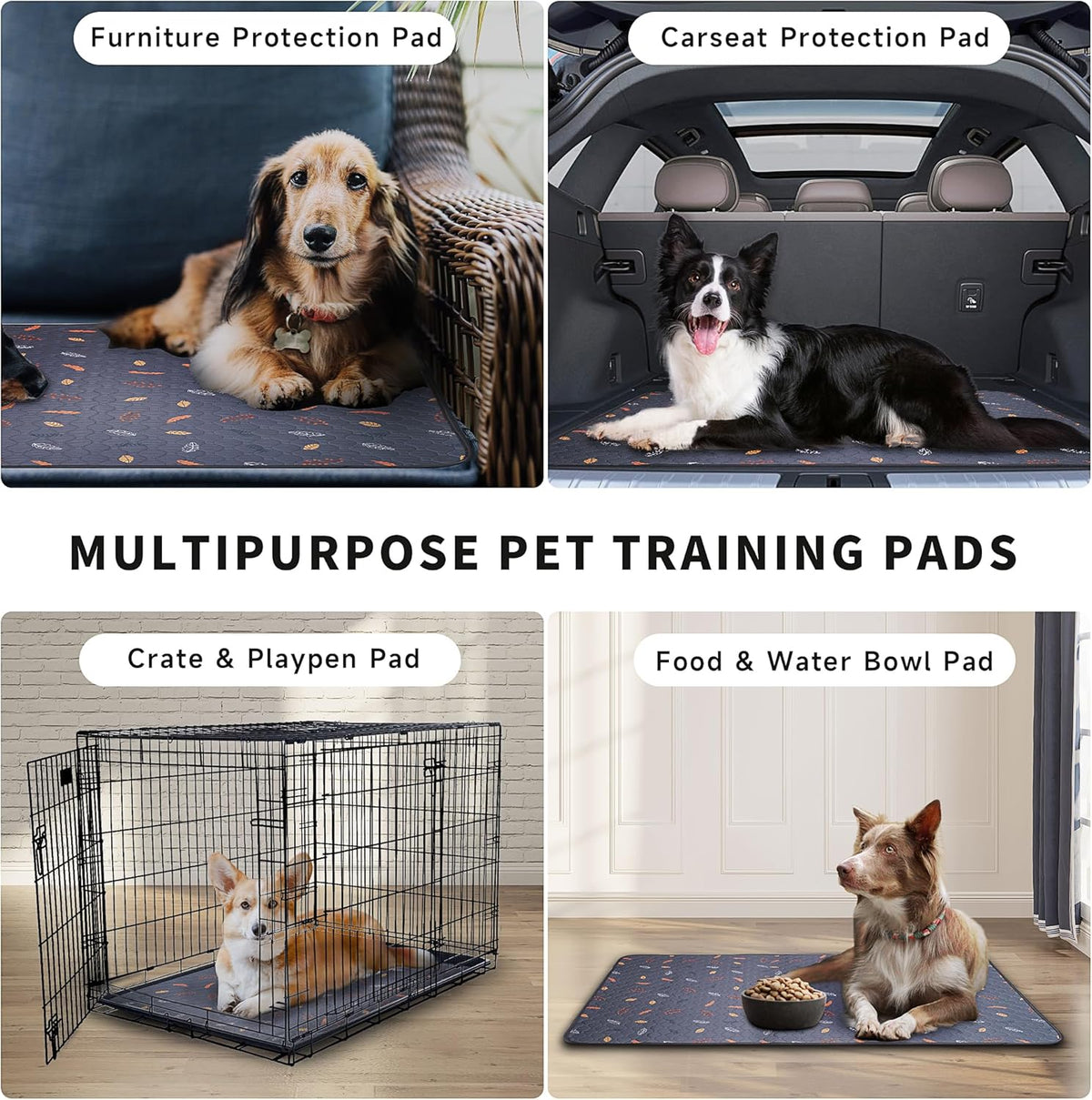 Sunheir dog pads inside a puppy playpen setting
