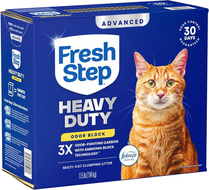 Fresh Step Heavy Duty Odor Block Advanced Multi Cat Clumping Litter with Febreze, 17.5 lb (Package May Vary) - Image 13
