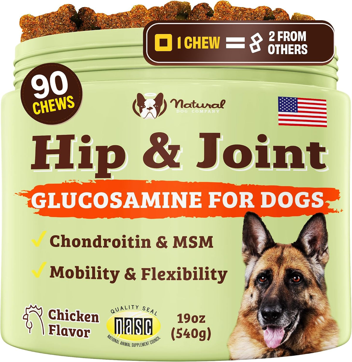 Natural Dog Company Liquid Glucosamine Hip & Joint Oil for Dogs, 16 oz, Extra Strength Cartilage & Joint Support, Helps Mobility and Eases Occasional Stiffness, Dog Vitamins & Supplements - Image 13