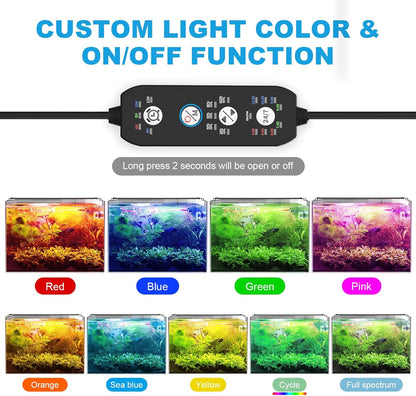 Close up of Seaoura LED light controller and settings