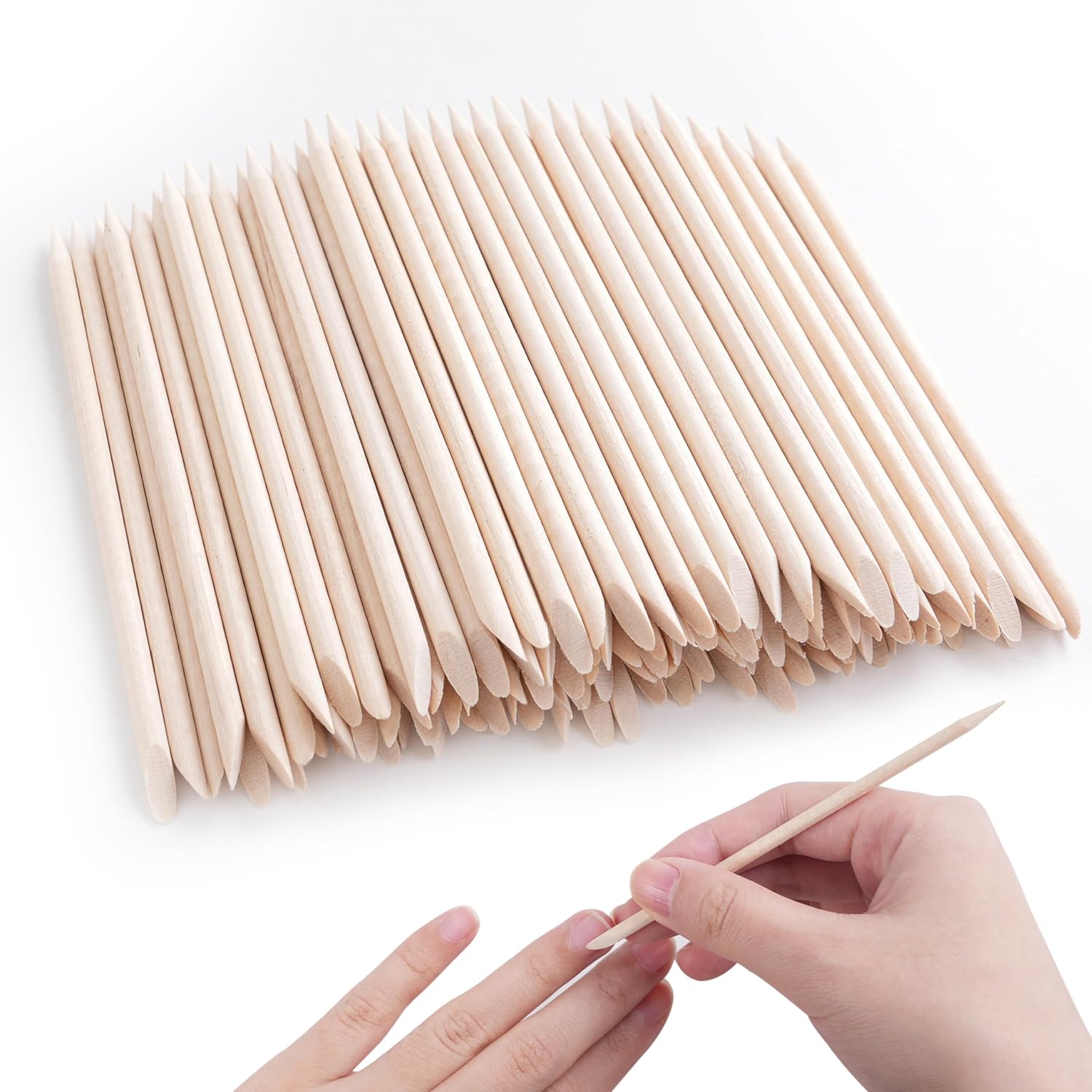 Df Dualferv 400 pieces orange sticks for nails front view
