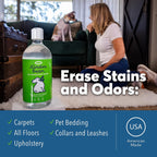 Biodegradable plant powered pet mess remover bottle packaging detail