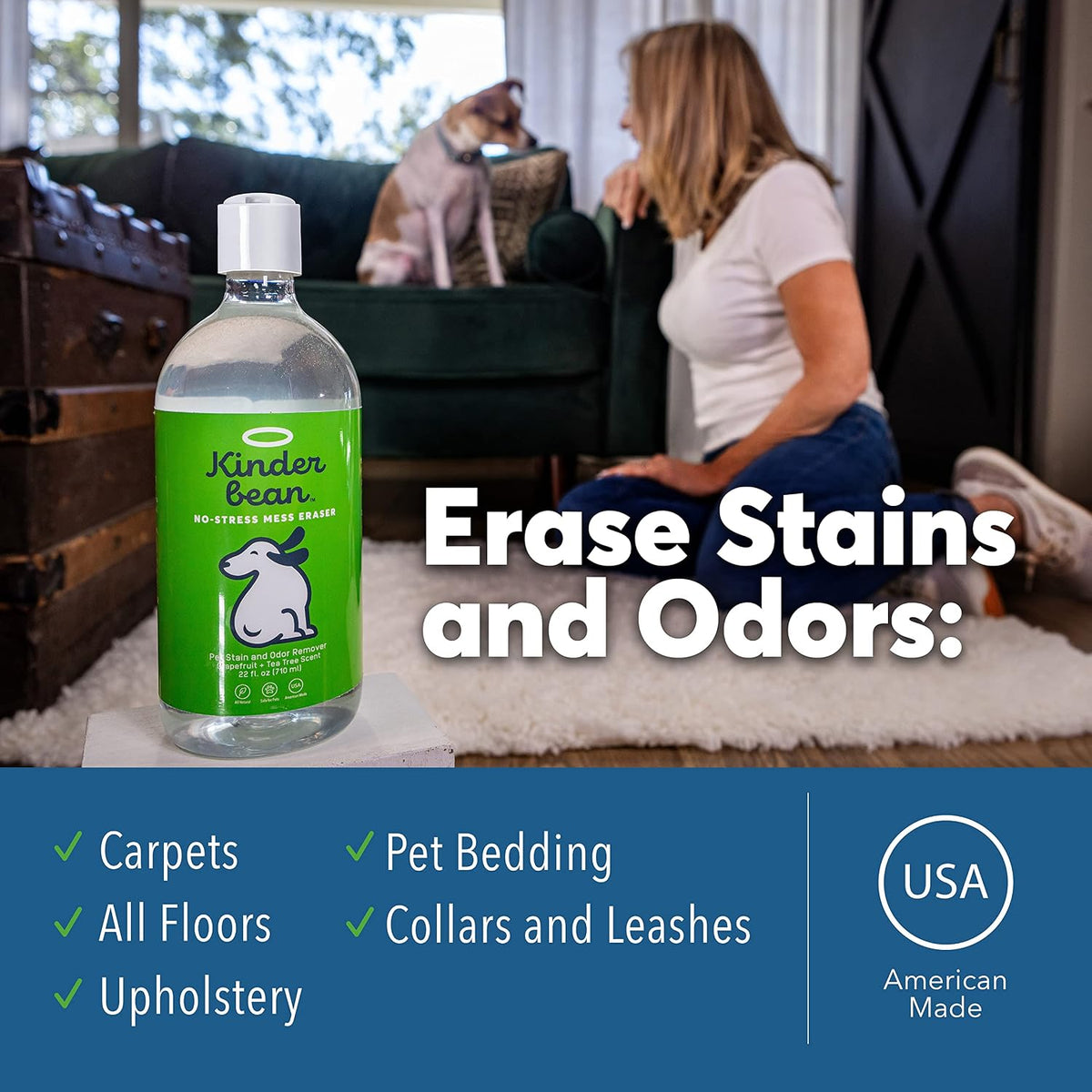 Biodegradable plant powered pet mess remover bottle packaging detail