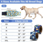 Grecle premium belly bands for dogs showcasing the absorbent khaki inner lining