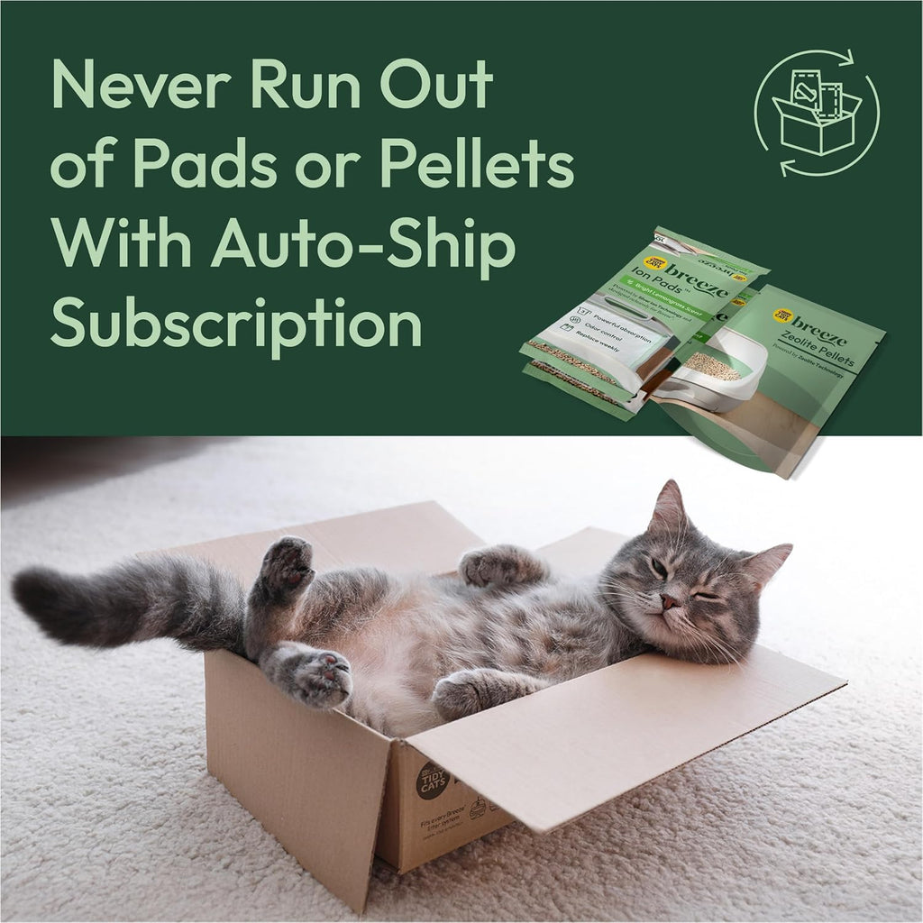 Purina Tidy Cats Litter Box System, BREEZE System Starter Kit Litter Box, Litter Pellets & Pads - Image 12