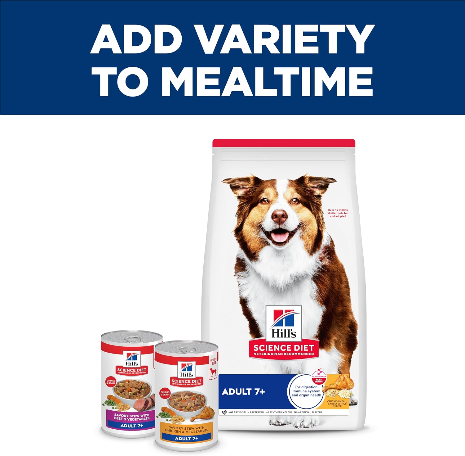 Authentic Hill's Science Diet imported senior canned dog food multi pack.