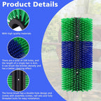Close up of durable nylon bristles for animal itch relief