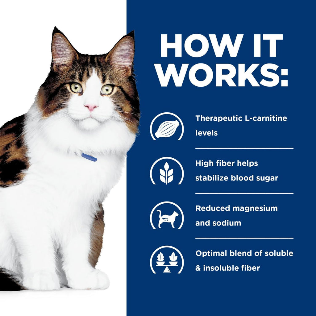 Hill's Prescription Diet w/d Multi-Benefit Digestive/Weight/Glucose/Urinary Management Dry Cat Food, Chicken, 4 lb. Bag - Image 9