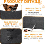 Close up of high-strength blended felt texture on dog kennel mat
