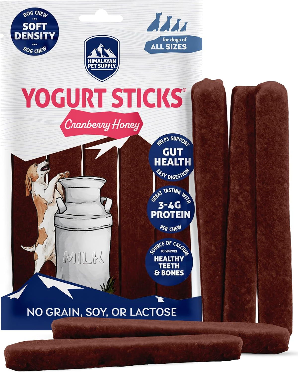 All breed natural dog treats with protein and calcium for puppy and senior wellness.