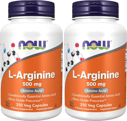 NOW Foods Supplements, L-Arginine 500 mg, Nitric Oxide Precursor*, Amino Acid, 100 Veg Capsules - Image 10