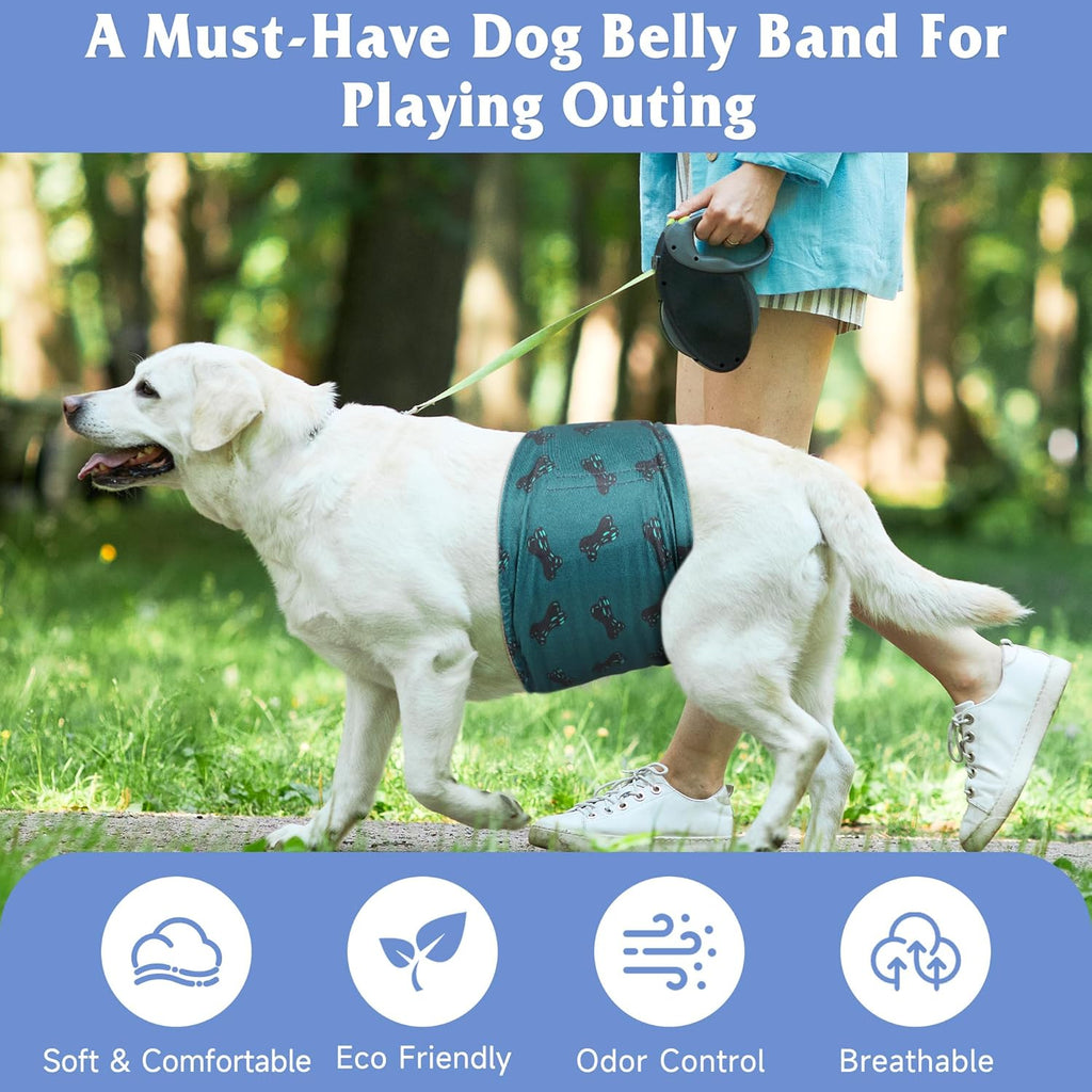 Grecle extra small male dog wraps illustrating the adjustable snap closure design