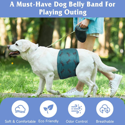 Grecle extra small male dog wraps illustrating the adjustable snap closure design