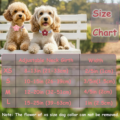 Silver D-ring detail on Cozirae floral pet accessory