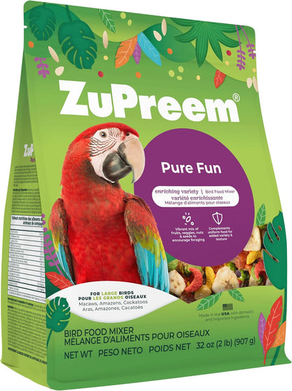 ZuPreem FruitBlend Bird Pellets, Daily Bird Food for Amazon, Cockatoo, Macaw, Core Nutrition for Large Birds, Made in USA, Pellets for Large Birds, Macaw Food (L, 3.5 lbs) - Image 10