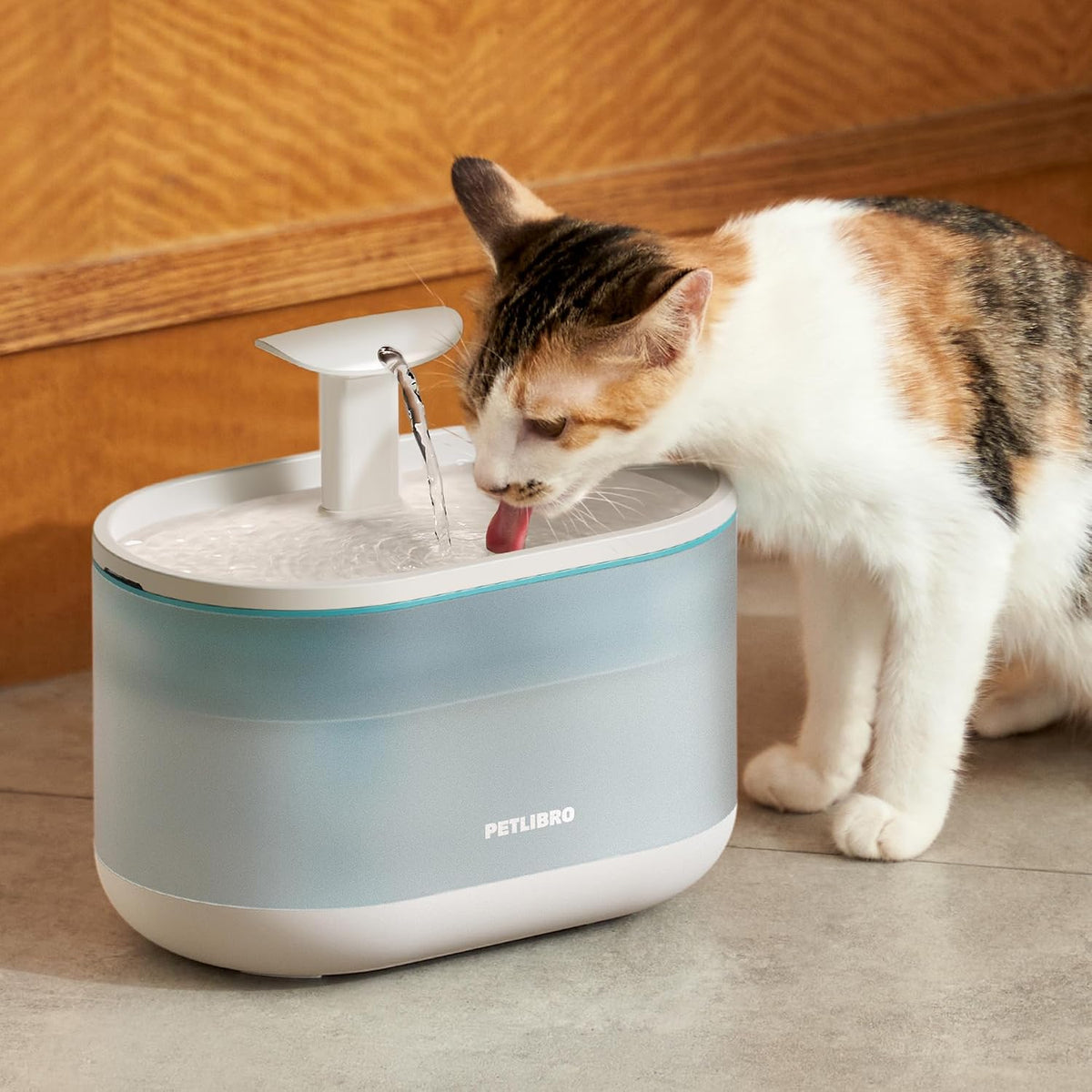 PETLIBRO Cat Water Fountain Ultra Quiet with Two Flow Modes, Large-Size Filter Capsule Pet Water Fountain, 71oz/2.1L Visible Water Level Dog Water Dispenser for Cats & Dogs - Image 9