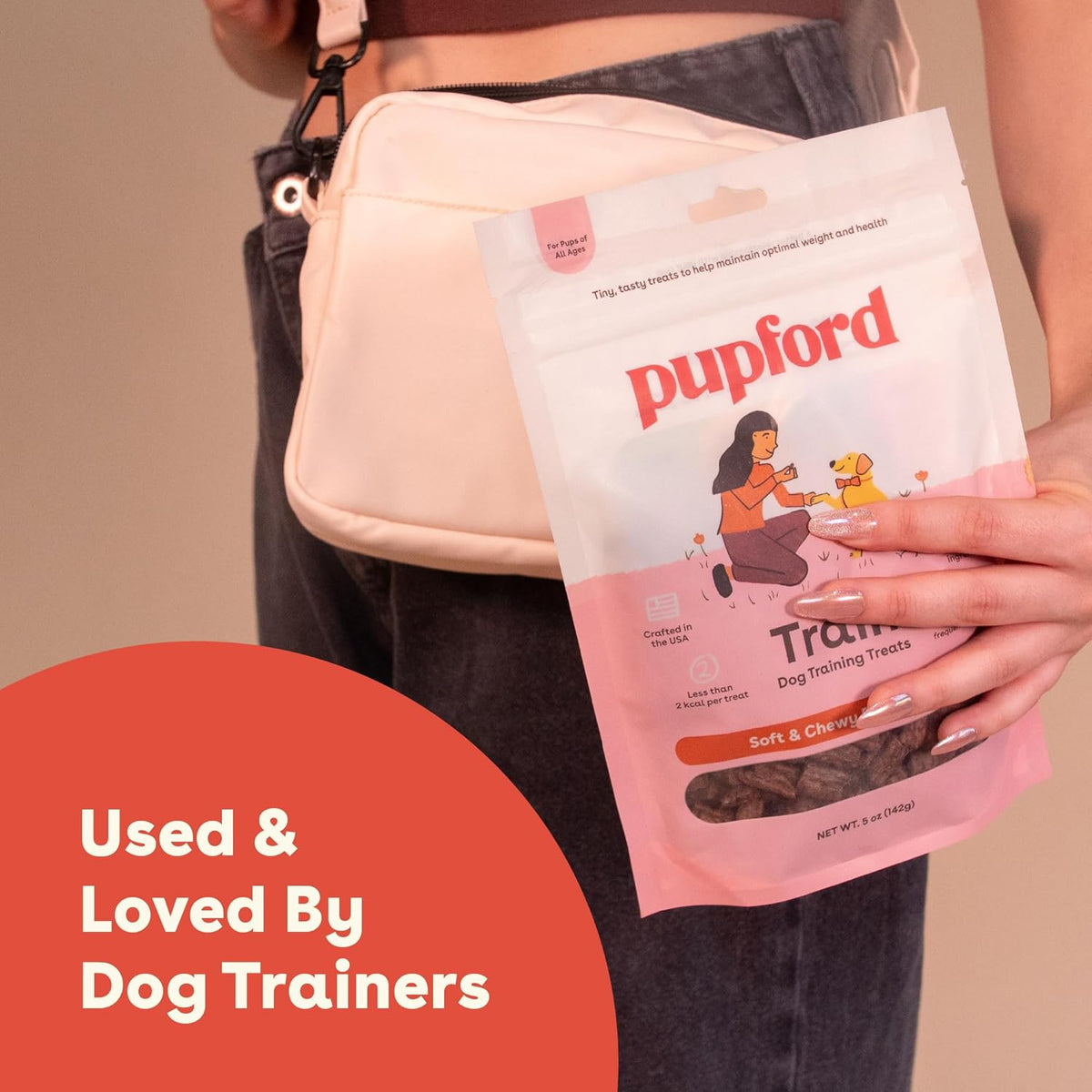 Texture of Pupford soft and chewy beef dog treats