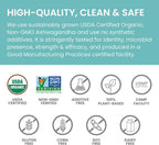 USDA organic and non-gmo certifications on bottle