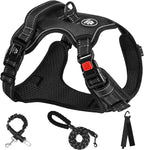 NESTROAD No Pull Dog Harness,Adjustable Oxford Medium Dog Harness with Leash,Reflective No-Choke Pet Vest Harness with Easy Control Soft Handle for Small Medium Large Dogs(M,Pink) - Image 13