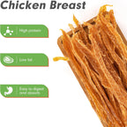 Mon2sun Chicken Jerky strips texture close up