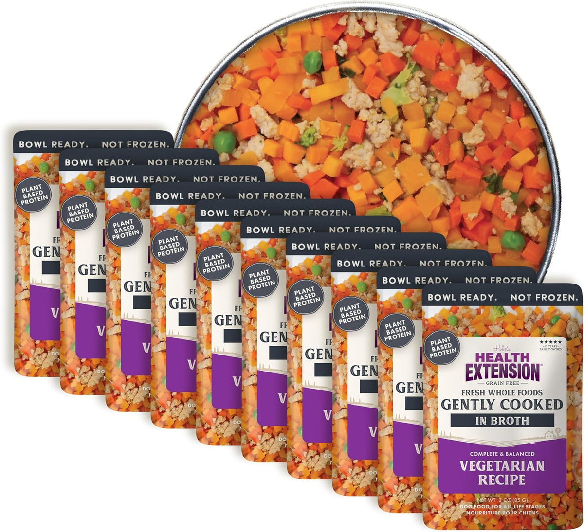 Health Extension Gently Cooked Chicken & Pumpkin Dog Food, Human-Grade & Shelf-Stable with Superfoods, Supports Digestion, Immunity, Skin & Coat, 9 oz Pouch (Pack of 10) - Image 9