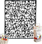 DIY Coloring Blanket for Adults, Color Your Own Velvet Blanket with 24 Washable Markers, Soft Cozy Coloring Kit for Home Decor & Daily Use, Unique Birthday Gift (Cats & Dogs) - Image 14