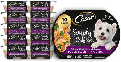 Cesar Simply Crafted Adult Wet Dog Food Toppers for Dry Food, Chicken, 1.3 oz Tubs, 10 Count - Image 15