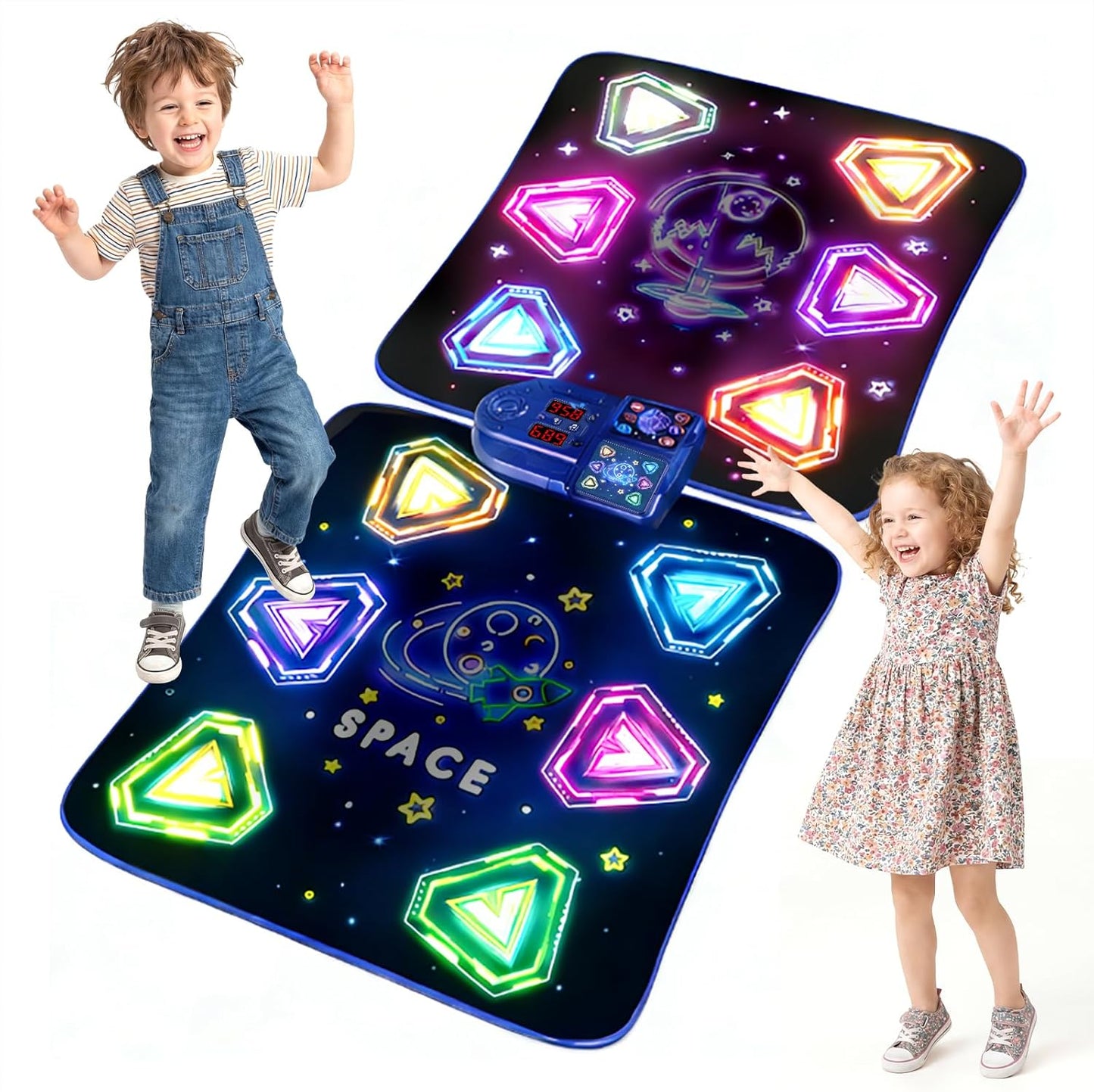 Pafolo electronic double dance mat for kids front view