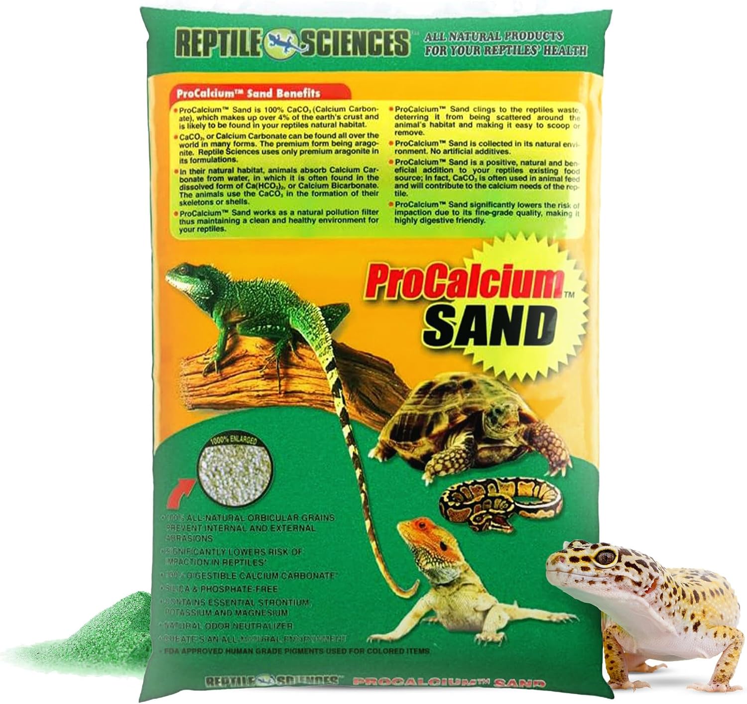 Reptile Sciences Blue Pro-Calcium Terrarium Sand - 10 lbs - Natural Substrate for Reptile Habitats, Supports Digging & Enclosure Maintenance - Image 13