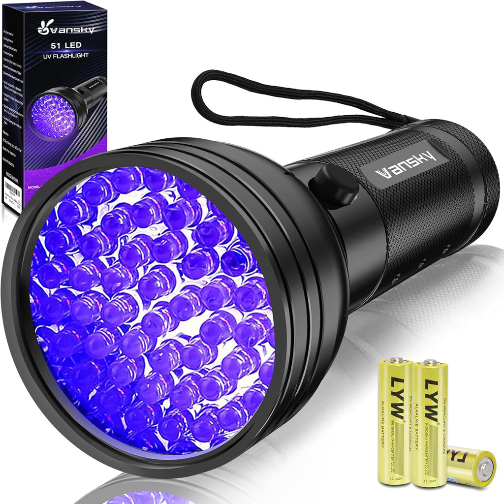 Black Light UV Light Flashlight, 21 LED 395nm Ultraviolet Blacklight Flashlight Mini Pet Urine Detector for Dog/Cat, Dry Stains, Resin Curing, Matching with Pet Odor Eliminator(Batteries are Included) - Image 9