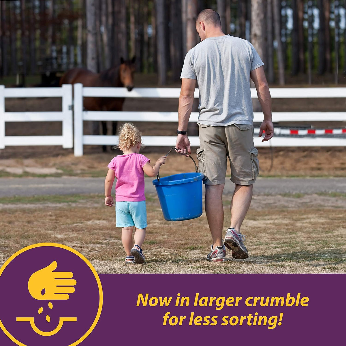 Authentic imported USA horse hoof health biotin supplement container side view