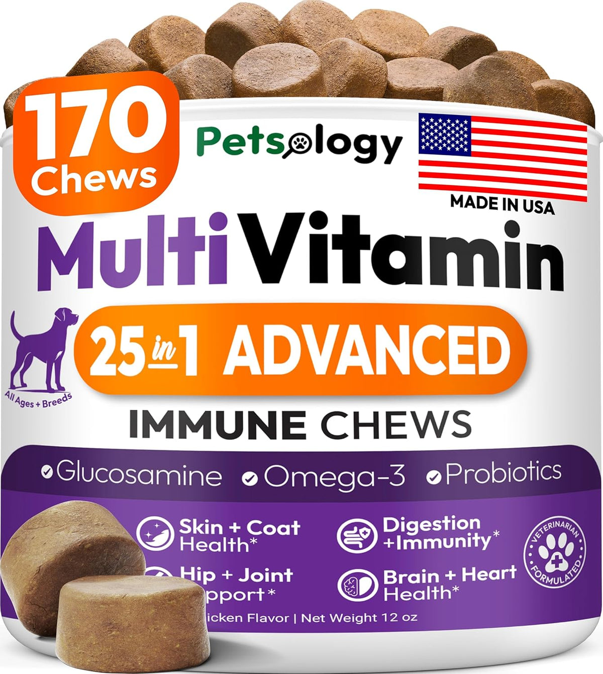Turkey Tail Mushroom for Dogs - 170 Chews - Lion's Mane - Shiitake - Reishi - Buddy Immune Support Guard - Mushroom Supplement for Dogs Lumps and Bumps Glucosamine, Health Vitamins Multivitamin - Image 10
