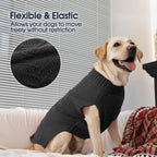 IECOii stretchable winter pullover vest for large male and female dogs