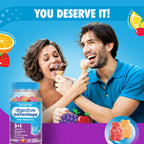 Digestive Advantage probiotic gummies natural fruit flavor close up