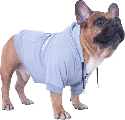iChoue French Bulldog Frenchie Clothes Hoodies for Dogs Pug English Boston Terrier Bully Pitbull Corgi Sweatshirt Sweater Clothing - Grey/XLarge - Image 10