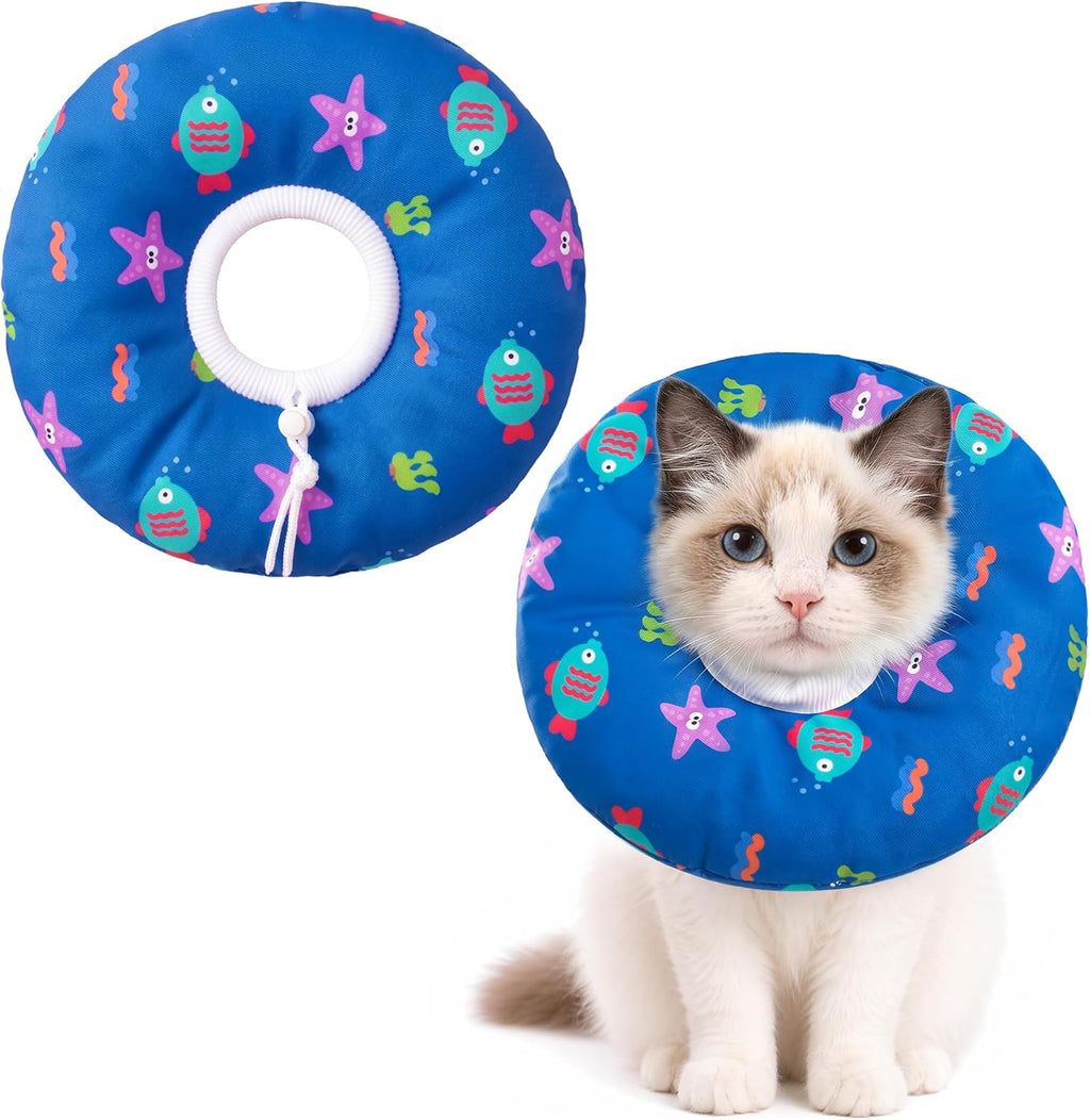 Cat Cone Collar Soft, Medium Waterproof Cat Recovery Collar for Wound Healing After Surgery or Neutering Alternative to Elizabethan Collars Medical Neck Cone for Cats and Puppies - Image 10
