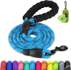 Joytale Dog Leash for Large Dogs, Heavy Duty Nylon Leashes with Comfortable Padded Handle and Highly Reflective Threads, Ideal for Walking and Training, Black, 6'x1/2'' - Image 14