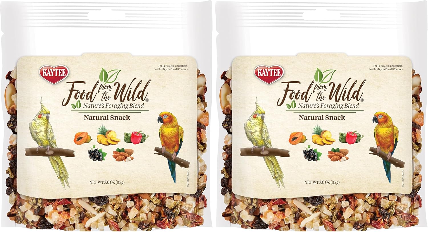 Kaytee Food From The Wild premium pet bird snack side view