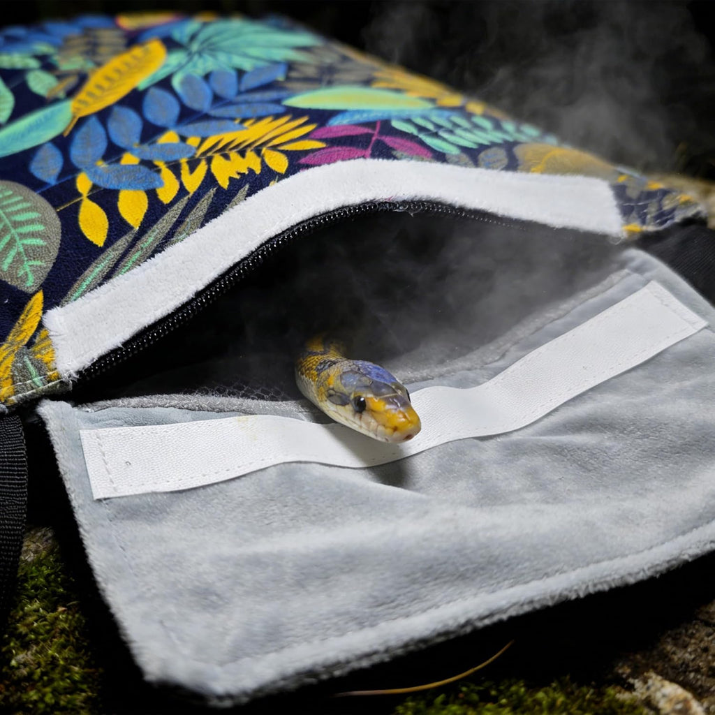 Breathable Snake Carrier Bag for Travel Escape Proof Reptile Carrier with Fleece Lining for Ball Pythons - Image 3