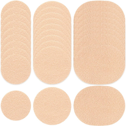 BEIQIYA Moleskin Pads for Feet 30 piece pack front view for blister prevention