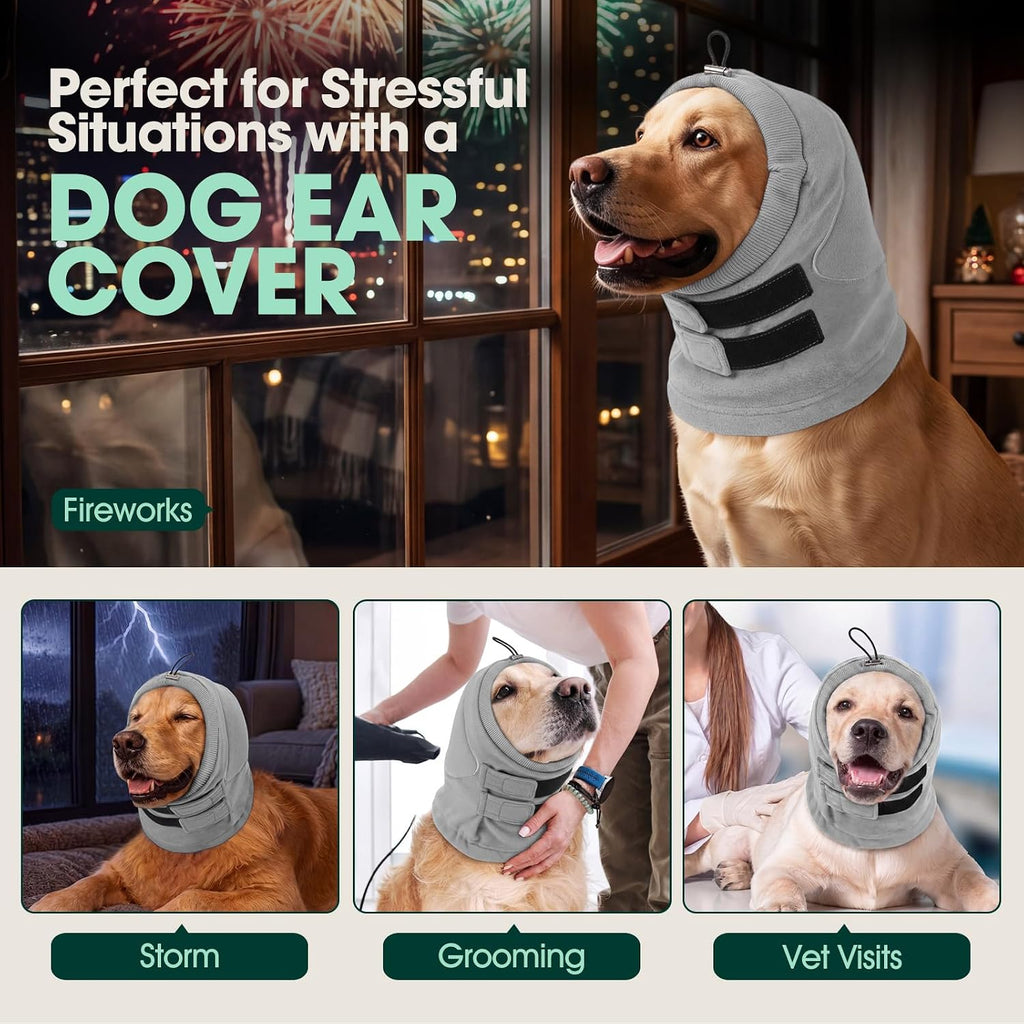 Kuoser no shake ear wraps for dog hematoma recovery support.