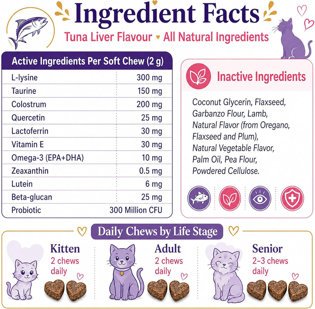 Ohiwgn PrimalCat tuna flavor feline daily wellness supplement lifestyle view