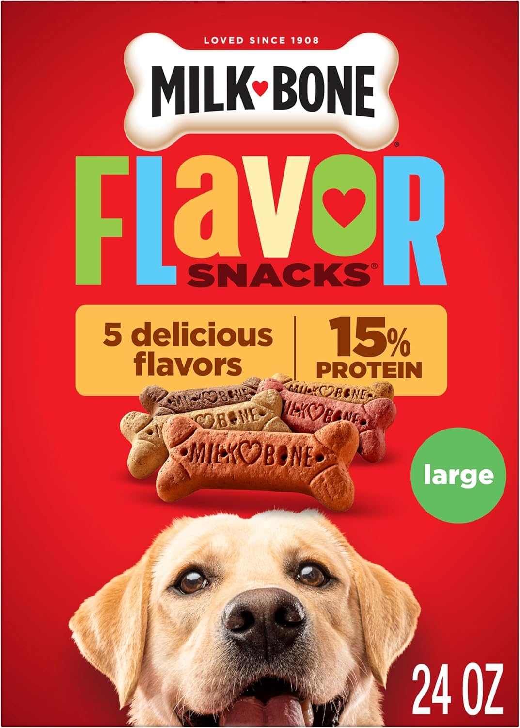 Milk-Bone Flavor Snacks Small Dog Biscuits, Flavored Crunchy Dog Treats, 24 Oz. Box - Image 13