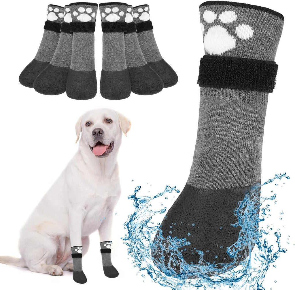 Beautyzoo 6 piece anti slip dog boots front view