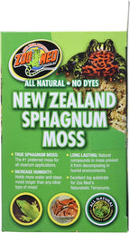 Zoo Med New Zealand Sphagnum Moss hydrated in a terrarium setup