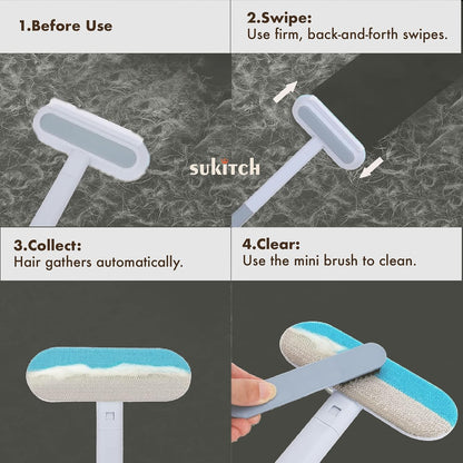 Comparison of hair collected by Sukitch lint tool